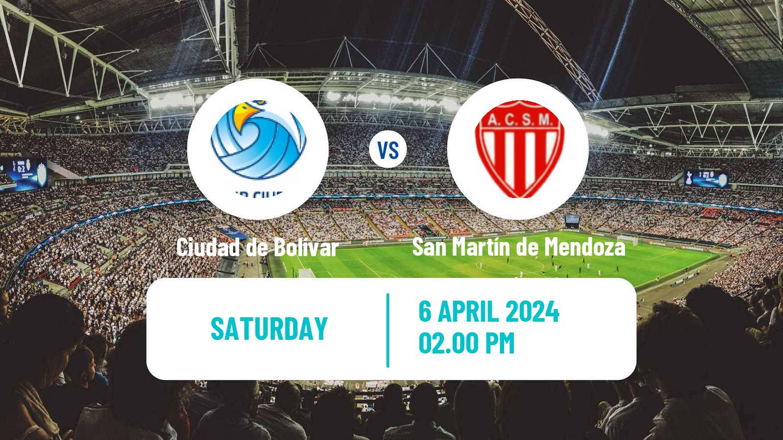 Soccer Argentinian Torneo Federal Ciudad de Bolívar - San Martín de Mendoza