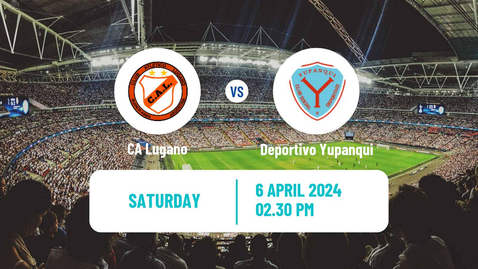 Soccer Argentinian Primera C Lugano - Deportivo Yupanqui