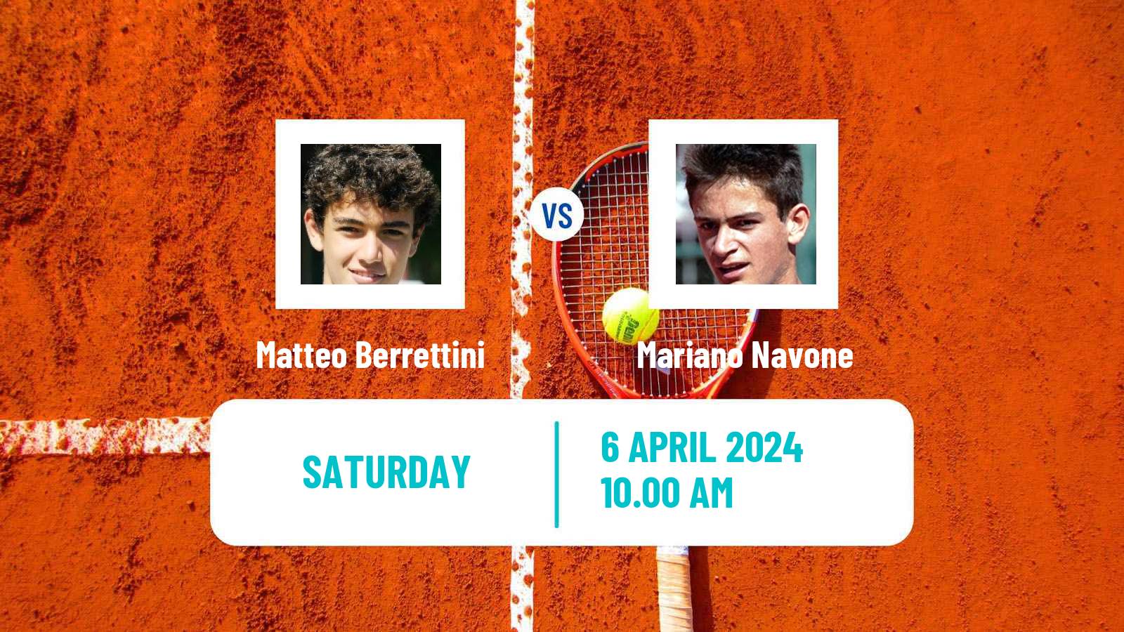 Tennis ATP Marrakech Matteo Berrettini - Mariano Navone