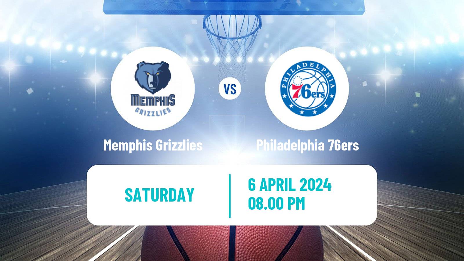 Basketball NBA Memphis Grizzlies - Philadelphia 76ers