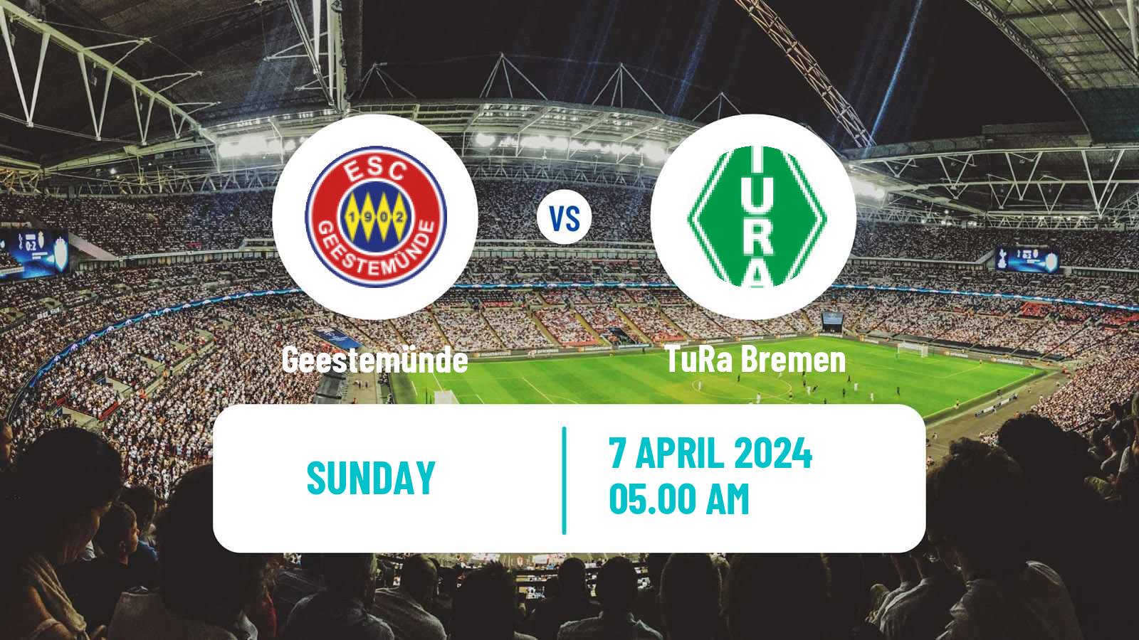 Soccer German Oberliga Bremen Geestemünde - TuRa Bremen