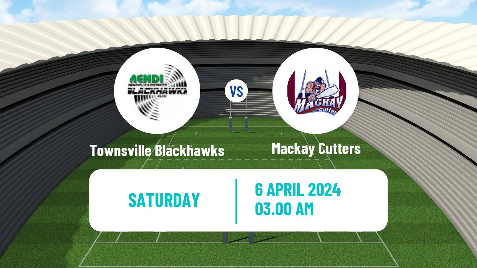 Rugby league Australian Queensland Cup Townsville Blackhawks - Mackay Cutters