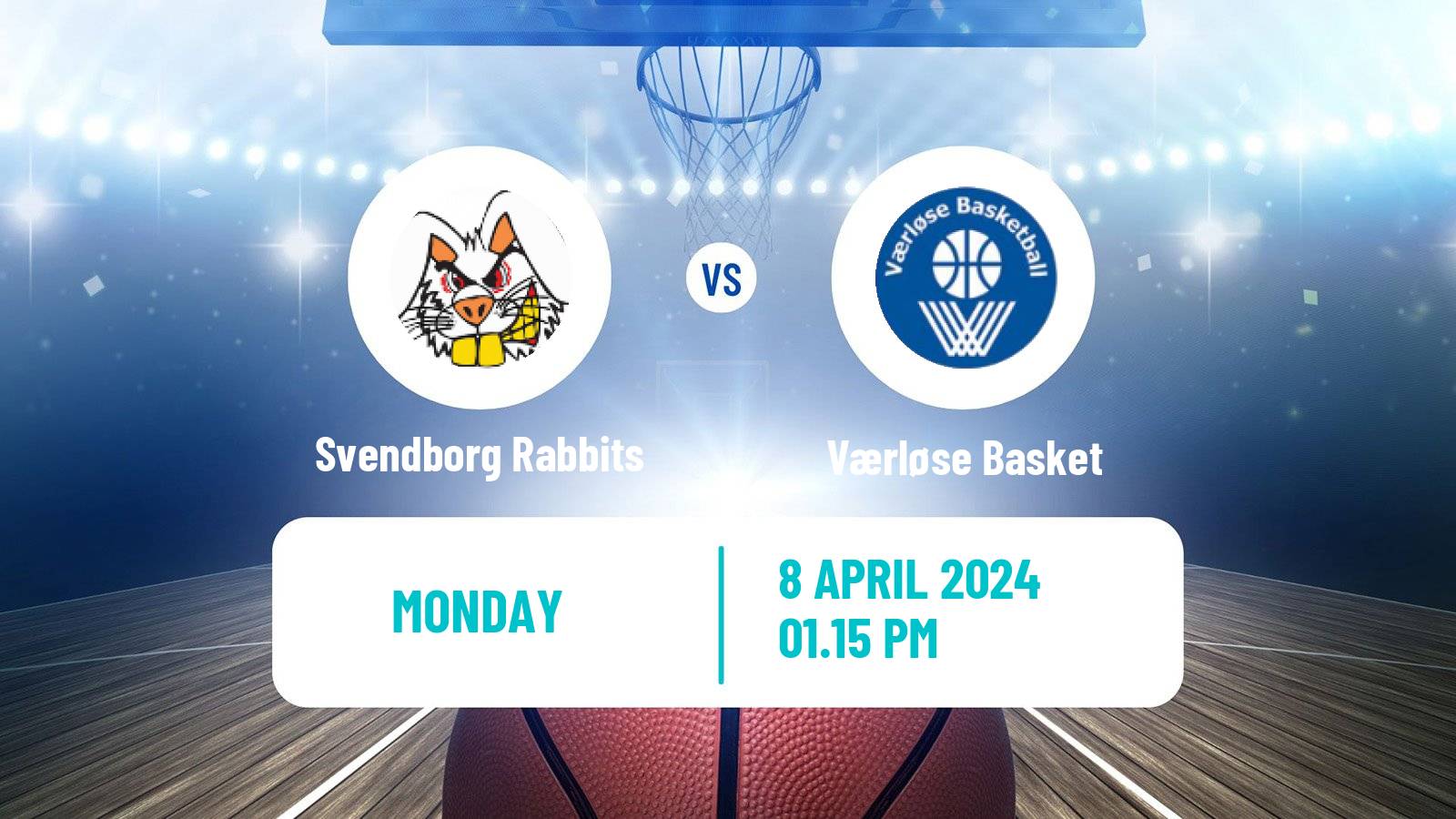 Basketball Danish Basketligaen Svendborg Rabbits - Værløse Basket
