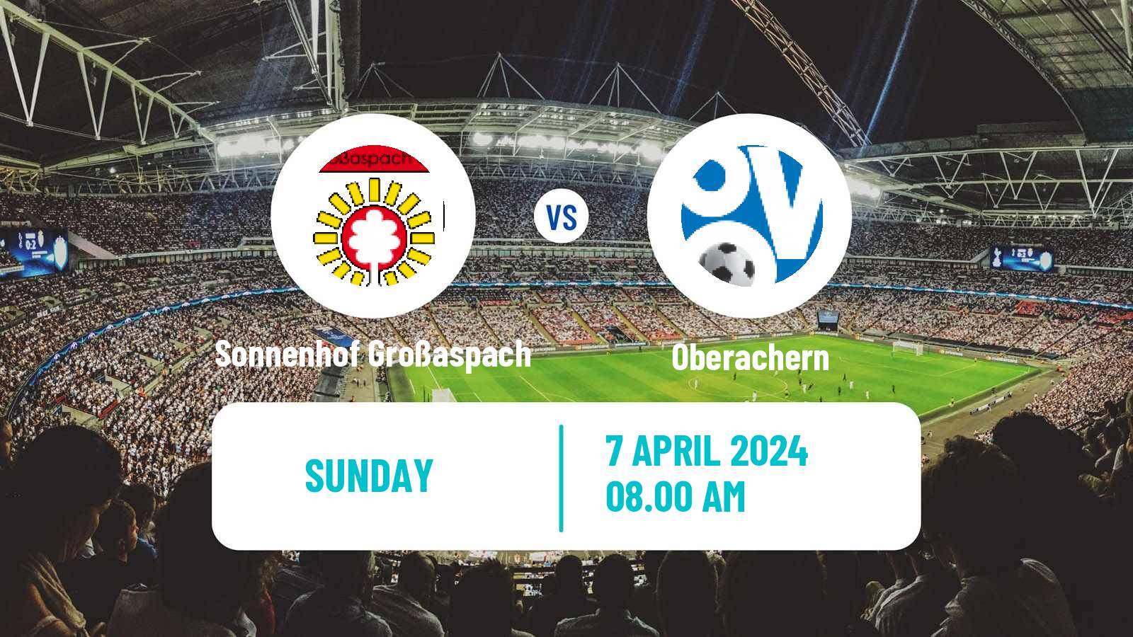 Soccer German Oberliga Baden-Württemberg Sonnenhof Großaspach - Oberachern