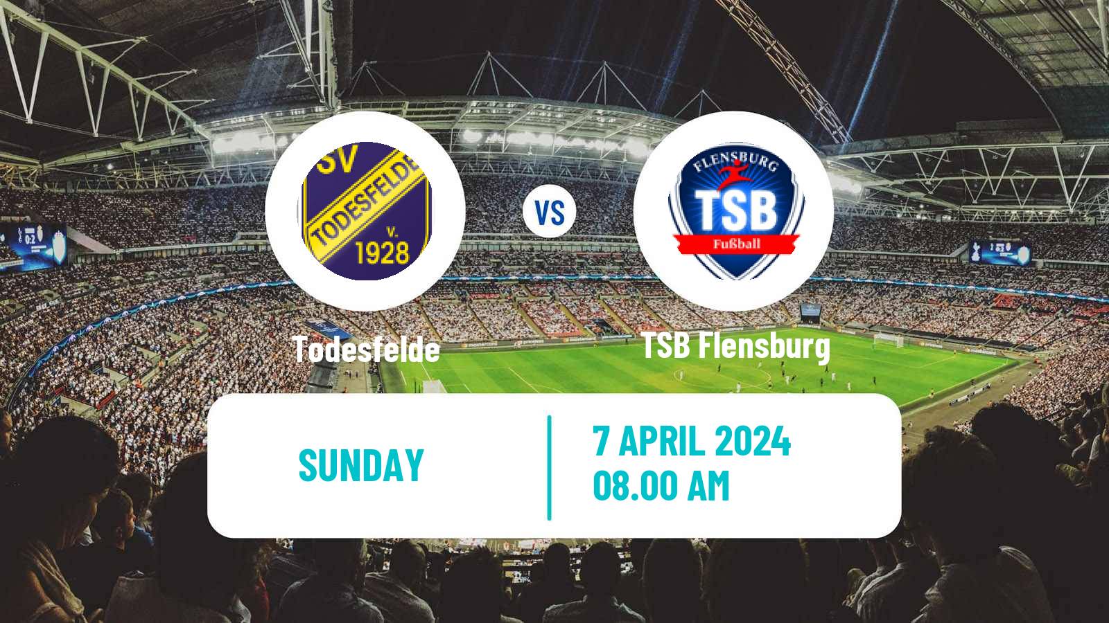 Soccer German Oberliga Schleswig-Holstein Todesfelde - TSB Flensburg