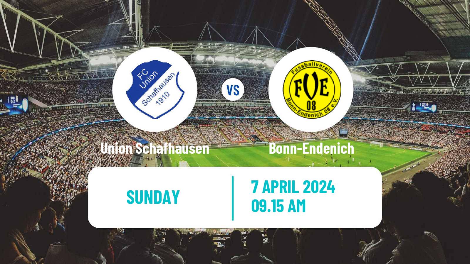 Soccer German Oberliga Mittelrhein Union Schafhausen - Bonn-Endenich