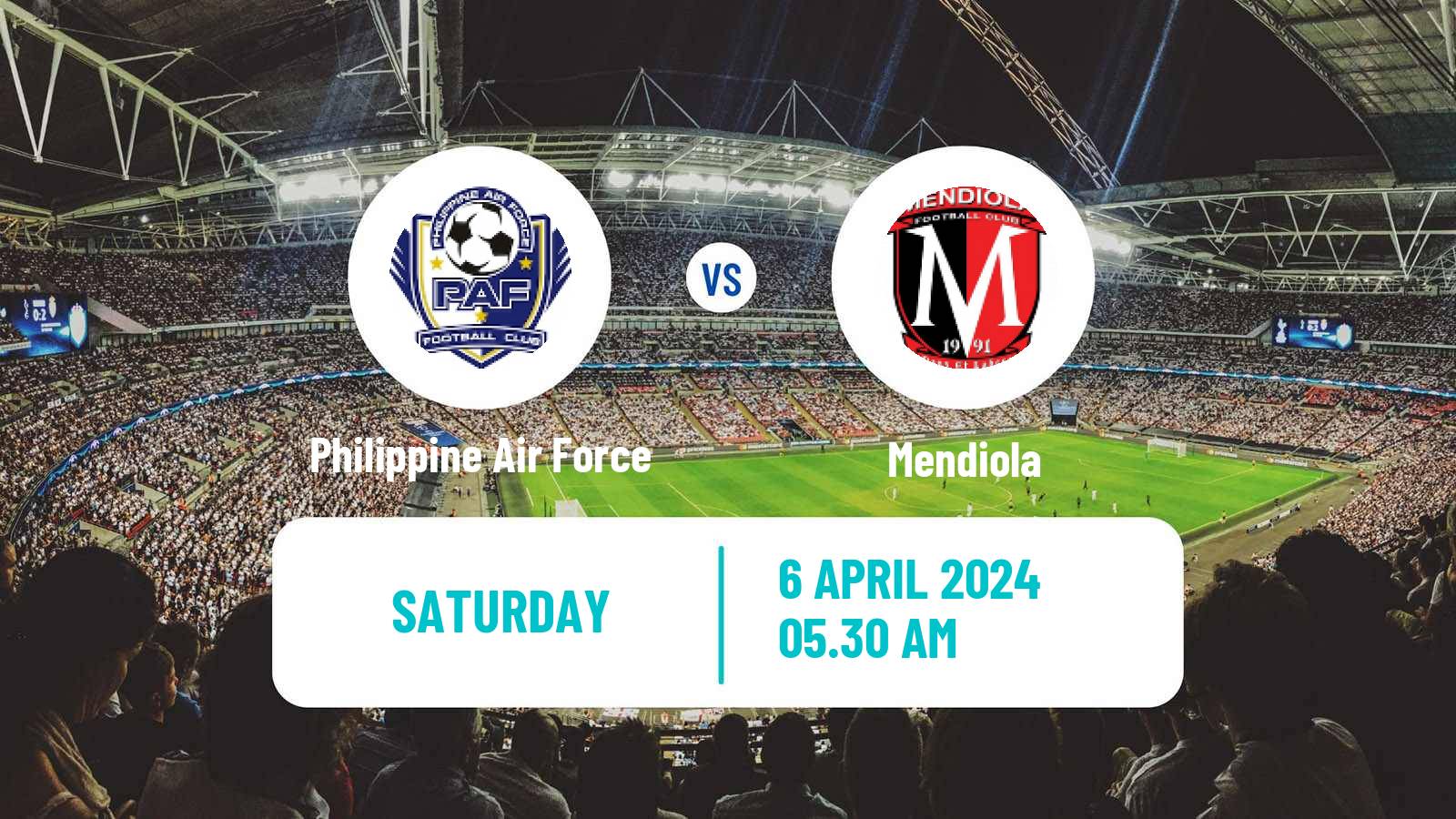 Soccer Philippines PFL Philippine Air Force - Mendiola