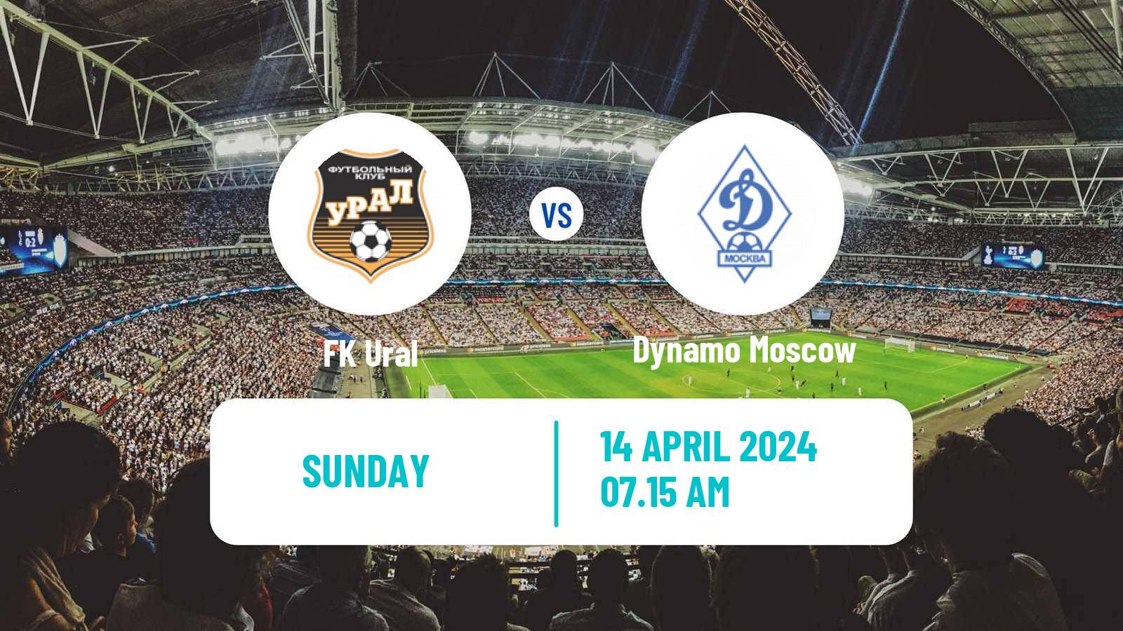 Soccer Russian Premier League Ural - Dynamo Moscow