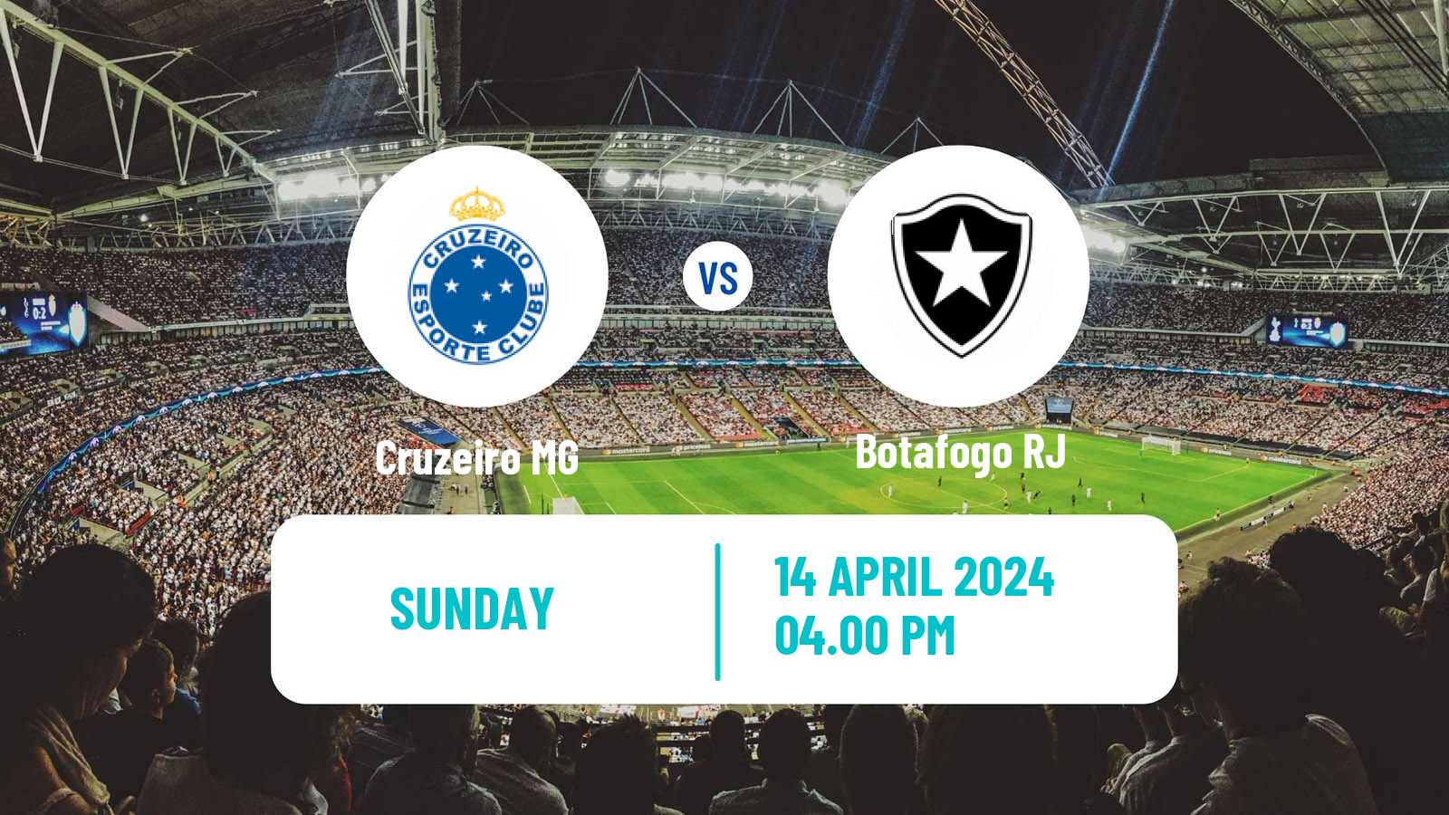 Soccer Brazilian Serie A Cruzeiro - Botafogo RJ