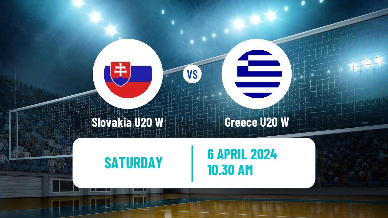 Volleyball European Championship U20 Volleyball Women Slovakia U20 W - Greece U20 W