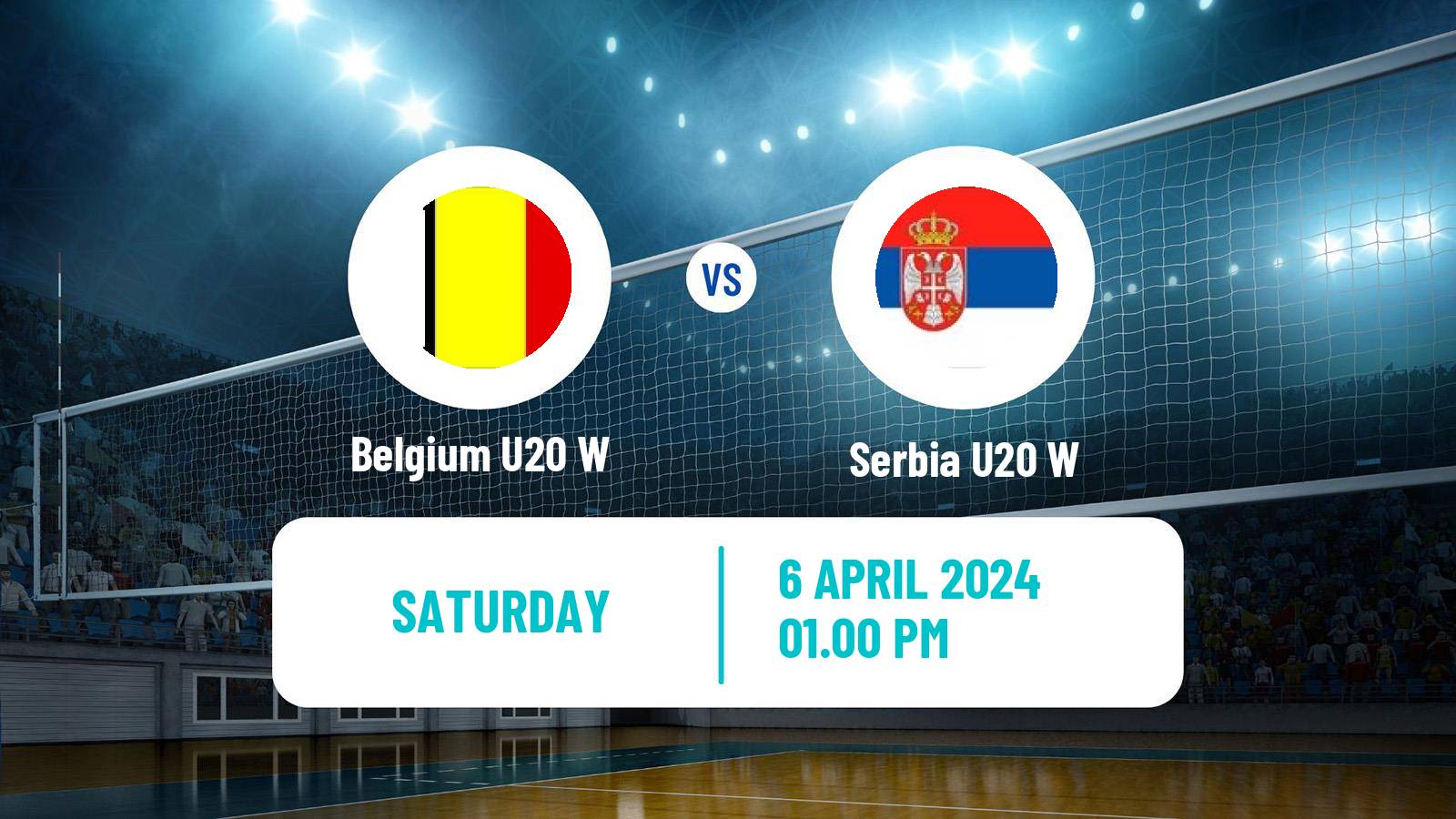 Volleyball European Championship U20 Volleyball Women Belgium U20 W - Serbia U20 W