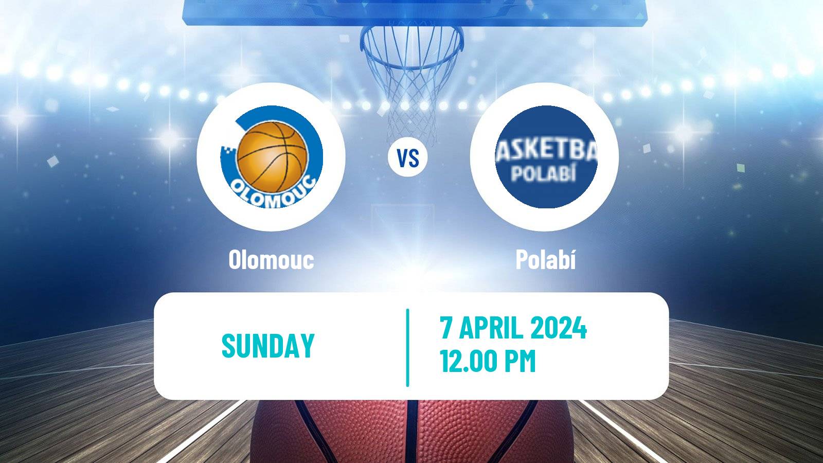 Basketball Czech 1 Liga Basketball Olomouc - Polabí