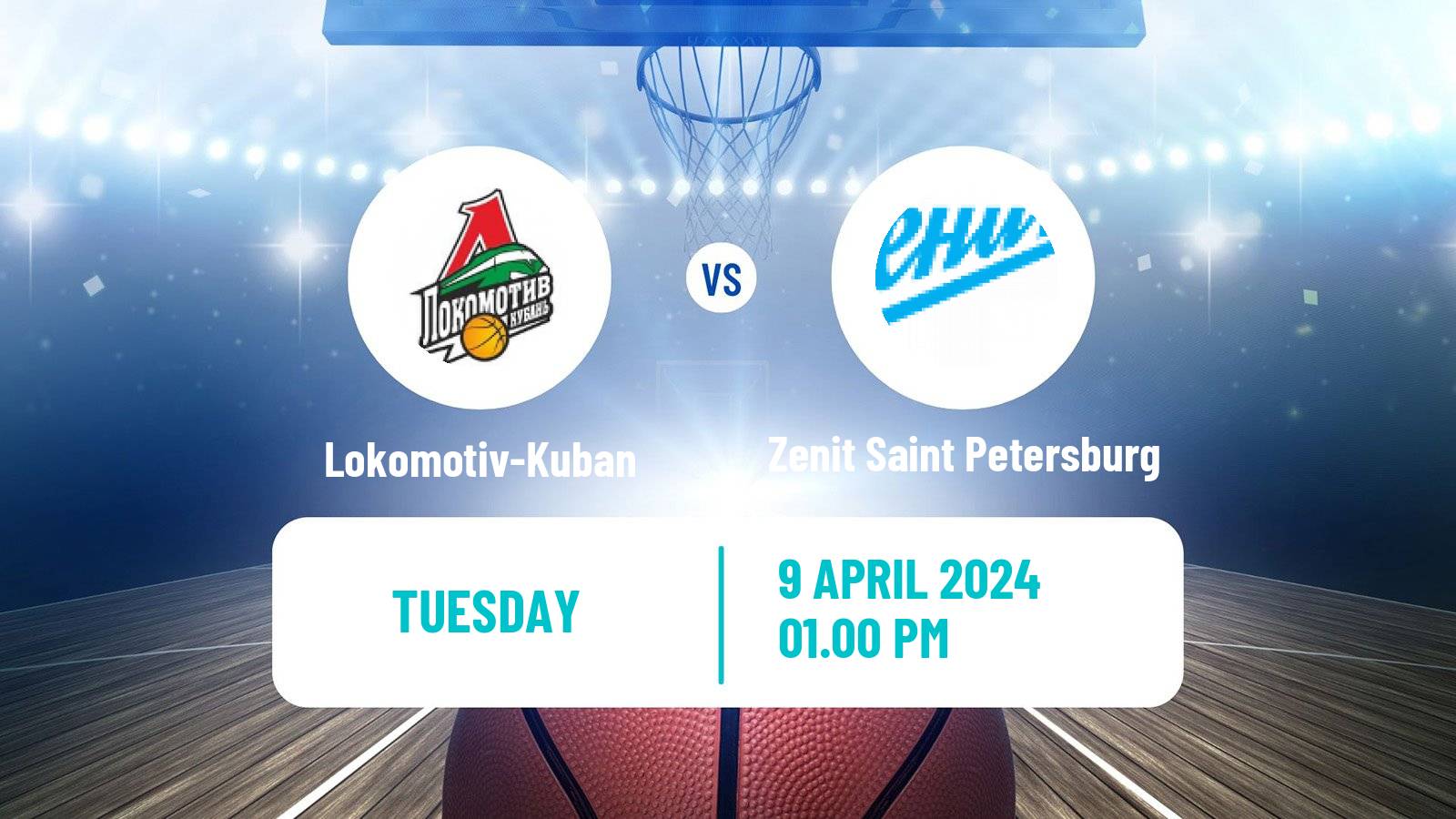 Basketball VTB United League Lokomotiv-Kuban - Zenit Saint Petersburg