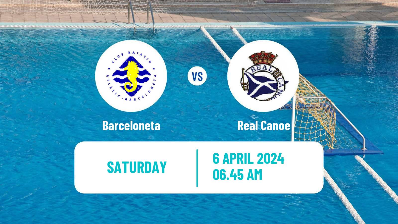 Water polo Spanish Liga Premaat Women Barceloneta - Real Canoe