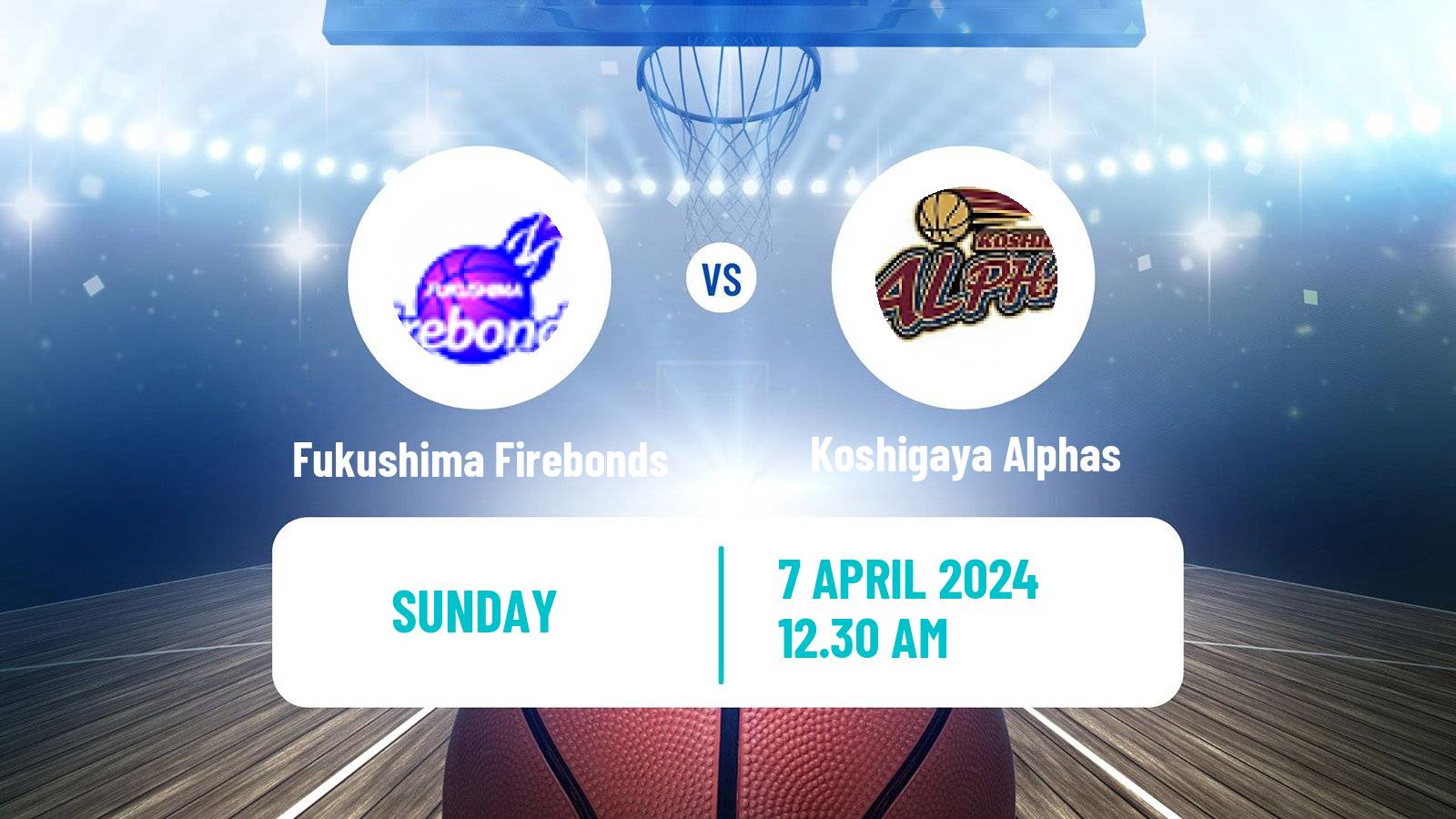 Basketball Japan B2 League Basketball Fukushima Firebonds - Koshigaya Alphas