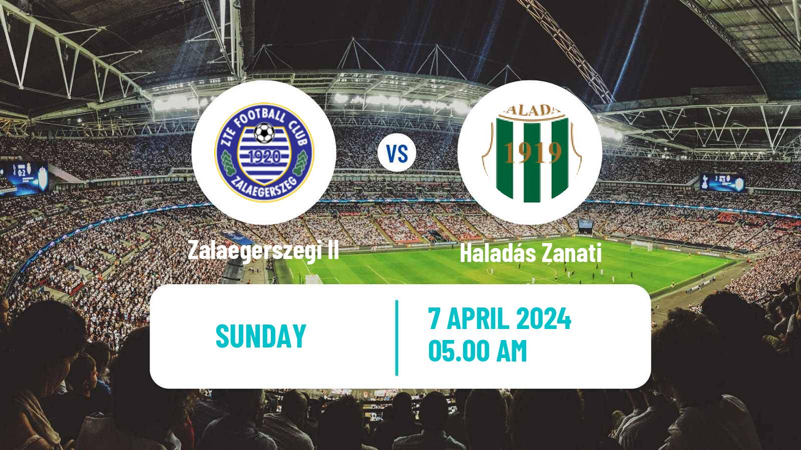 Soccer Hungarian NB III Northwest Zalaegerszegi II - Haladás Zanati