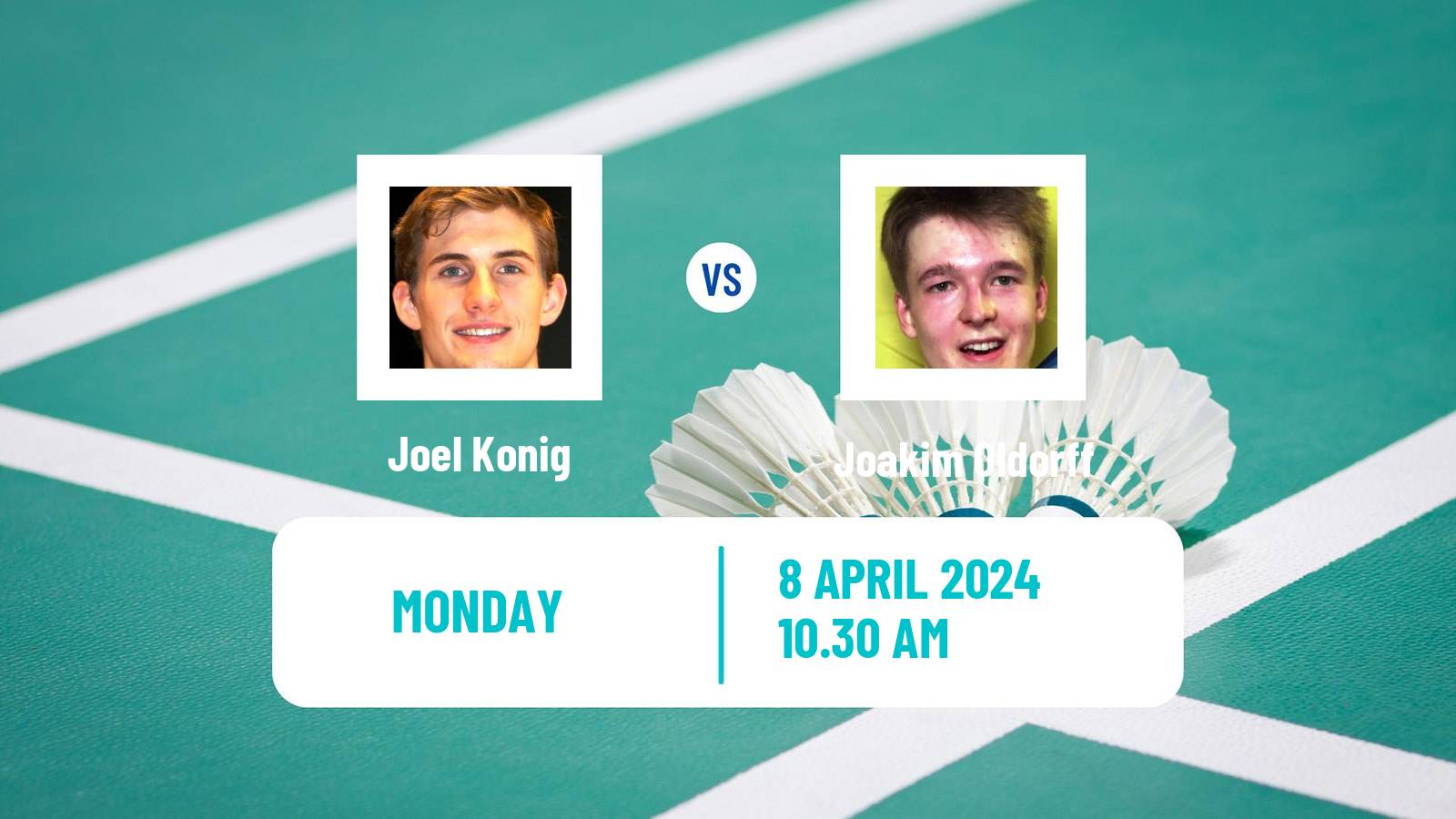 Badminton BWF European Championship Men Joel Konig - Joakim Oldorff