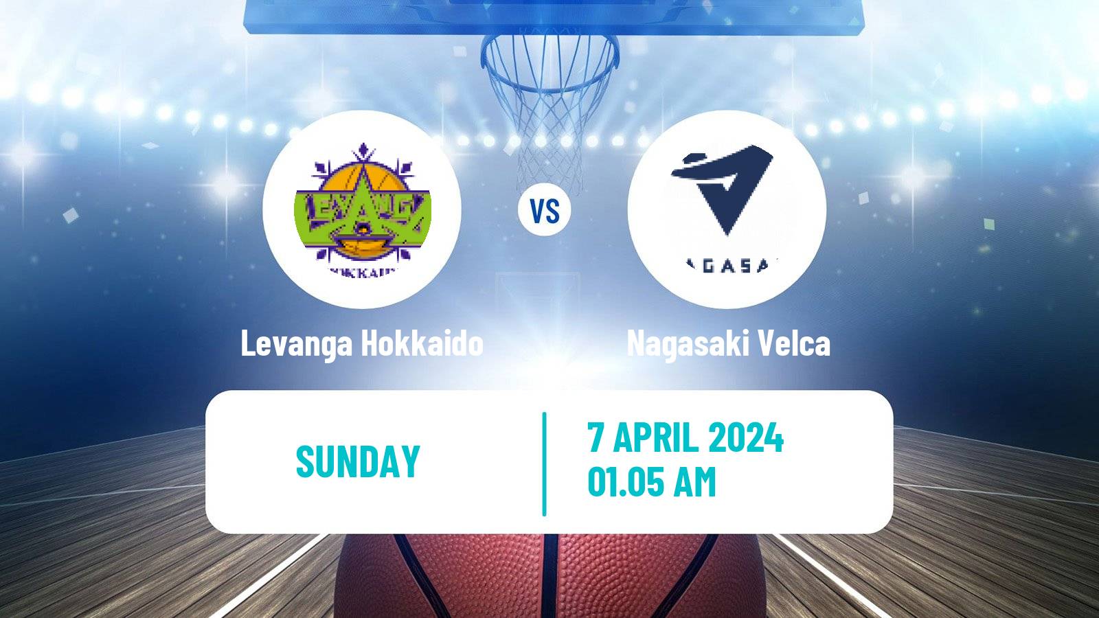 Basketball BJ League Levanga Hokkaido - Nagasaki Velca