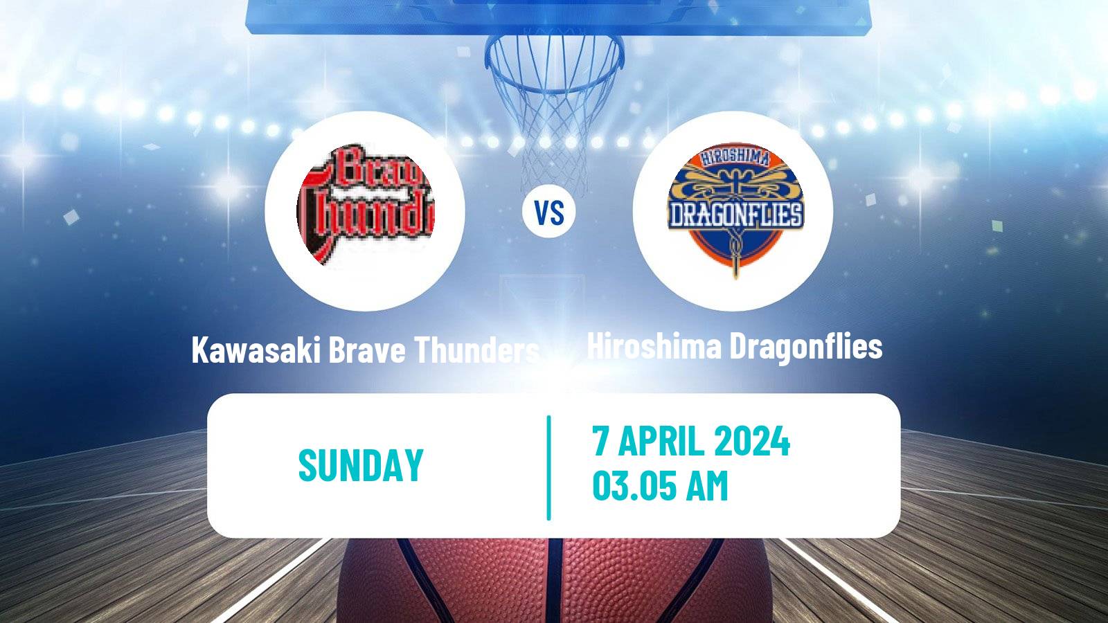 Basketball BJ League Kawasaki Brave Thunders - Hiroshima Dragonflies
