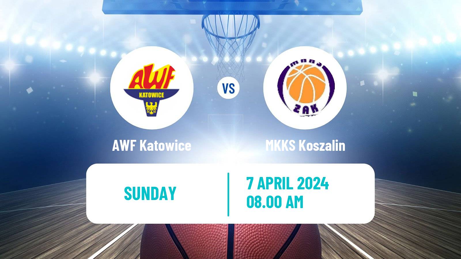 Basketball Polish 1 Liga Basketball AWF Katowice - MKKS Koszalin