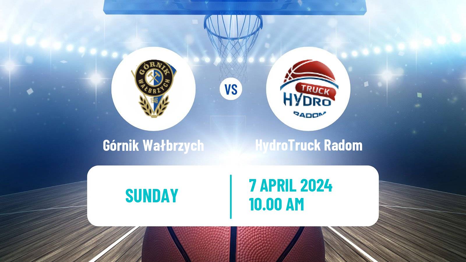Basketball Polish 1 Liga Basketball Górnik Wałbrzych - HydroTruck Radom
