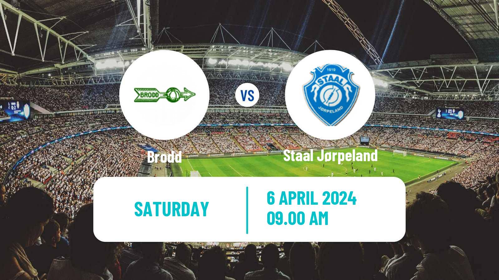 Soccer Norwegian Division 3 - Group 2 Brodd - Staal Jørpeland