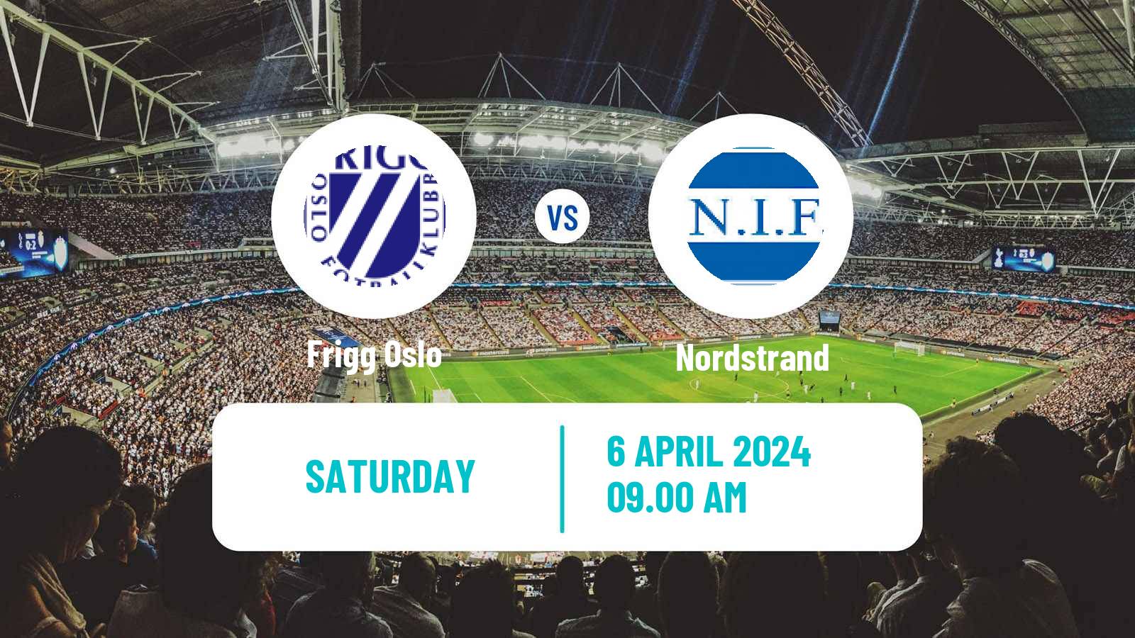Soccer Norwegian Division 3 - Group 3 Frigg Oslo - Nordstrand