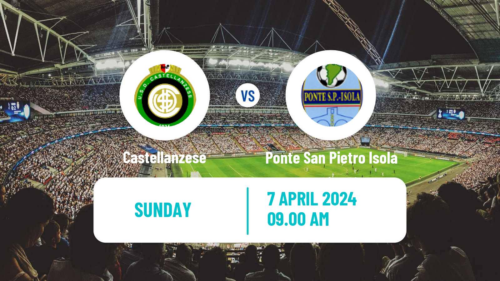 Soccer Italian Serie D - Group B Castellanzese - Ponte San Pietro Isola