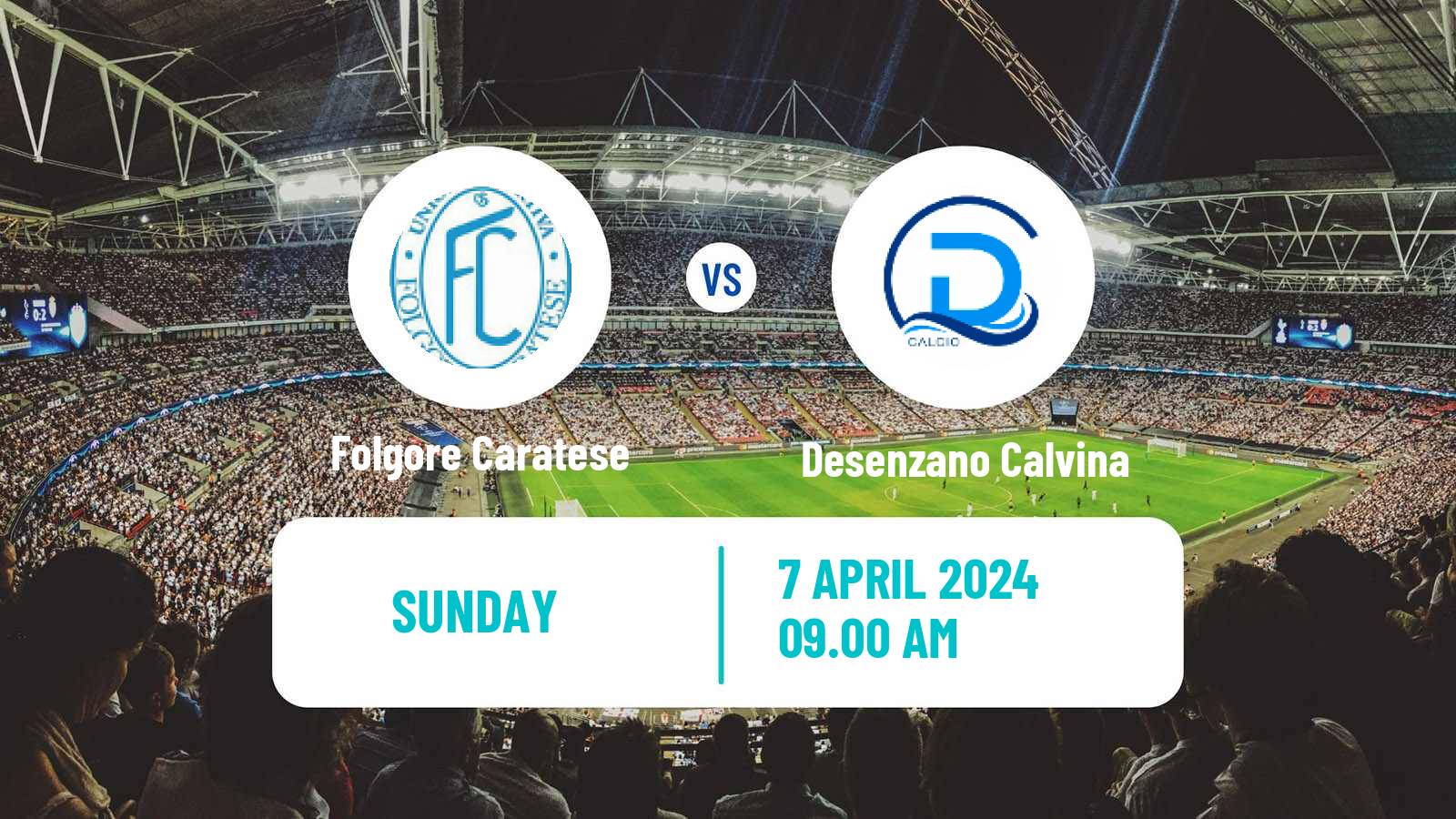 Soccer Italian Serie D - Group B Folgore Caratese - Desenzano Calvina