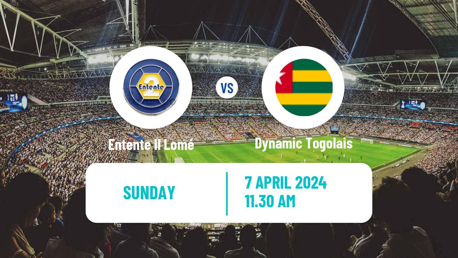 Soccer Togolese Championnat National Entente II Lomé - Dynamic Togolais