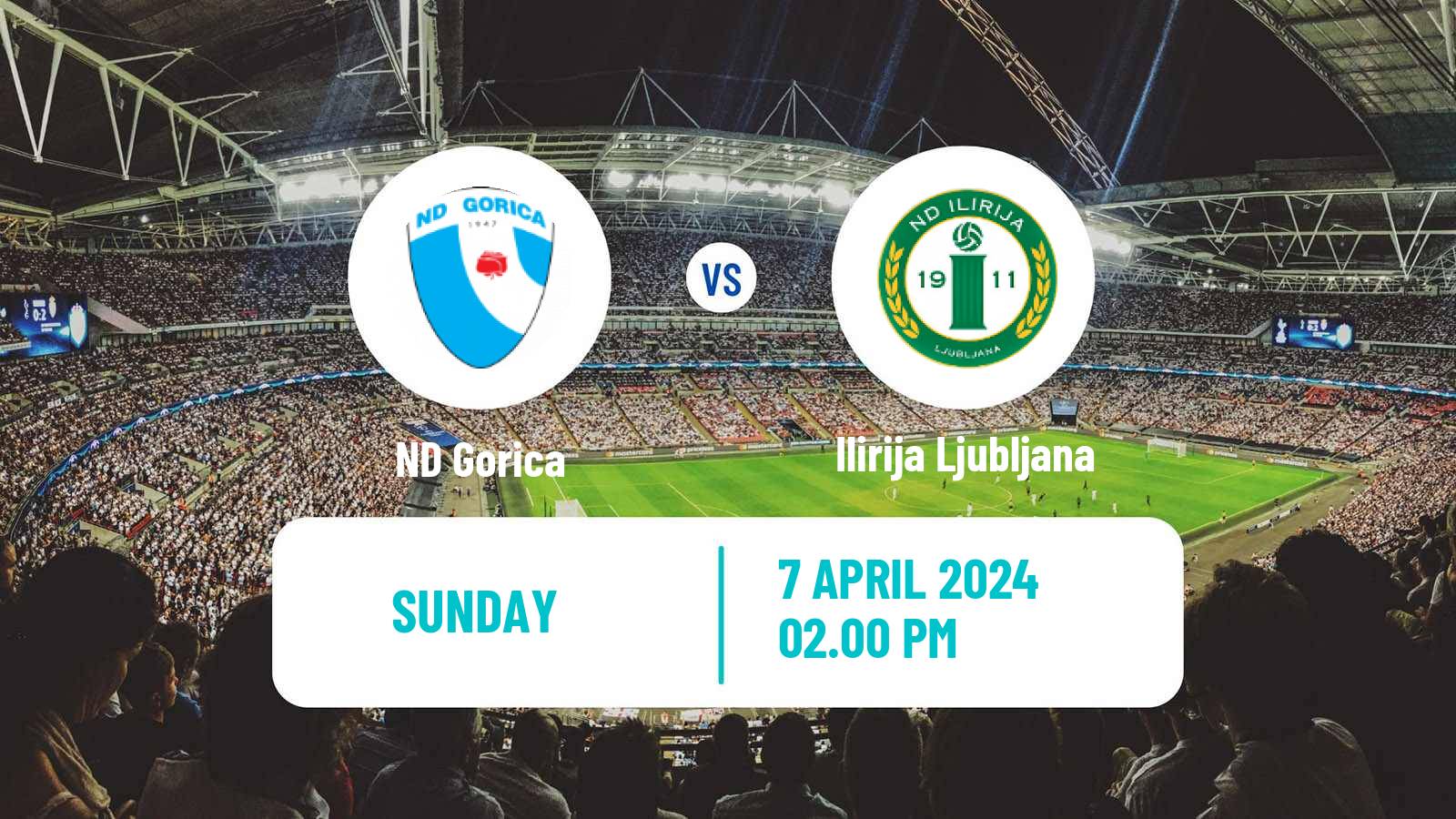 Soccer Slovenian 2 SNL Gorica - Ilirija Ljubljana