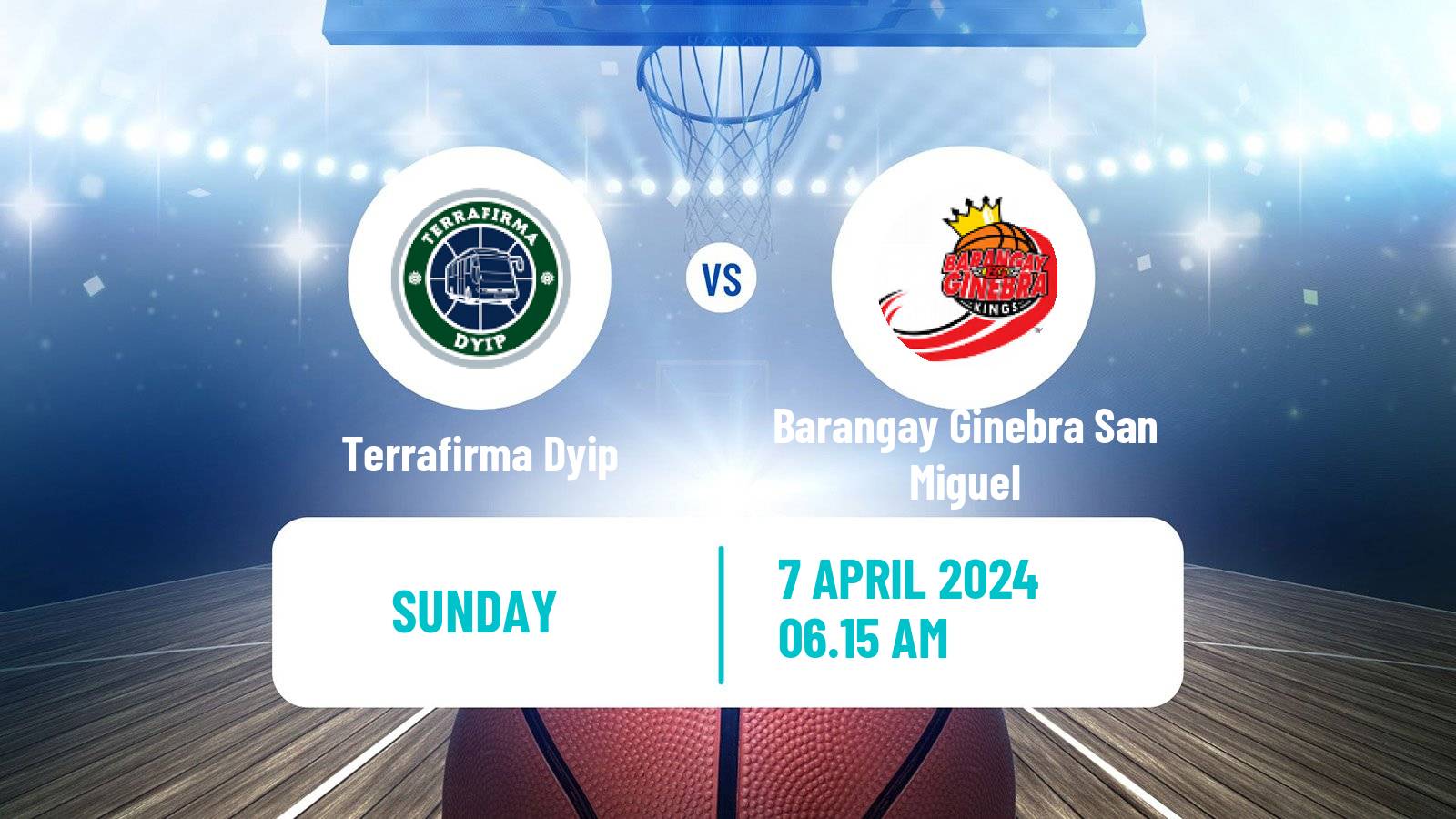 Basketball Philippines Cup Terrafirma Dyip - Barangay Ginebra San Miguel