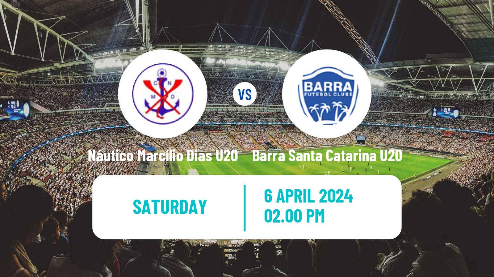 Soccer Brazilian Catarinense U20 Náutico Marcílio Dias U20 - Barra Santa Catarina U20