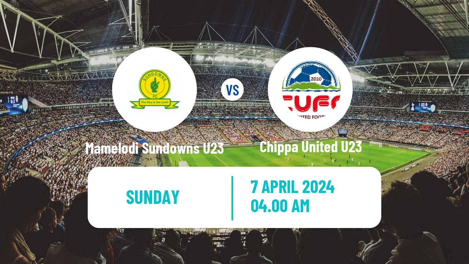 Soccer South African Diski Challenge Mamelodi Sundowns U23 - Chippa United U23