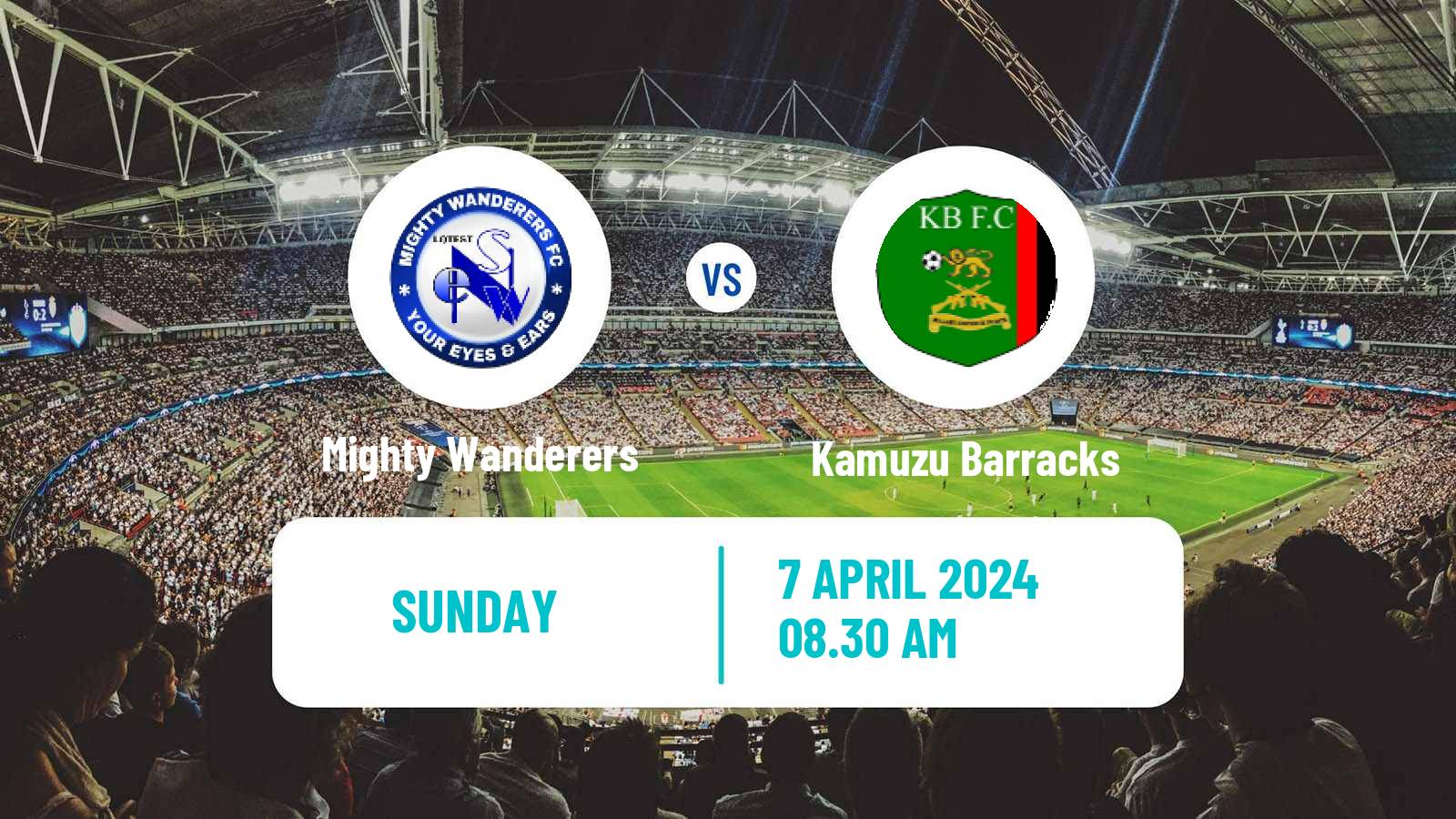 Soccer Malawi Premier Division Mighty Wanderers - Kamuzu Barracks