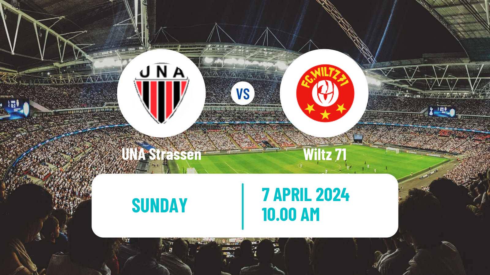 Soccer Luxembourg National Division UNA Strassen - Wiltz 71