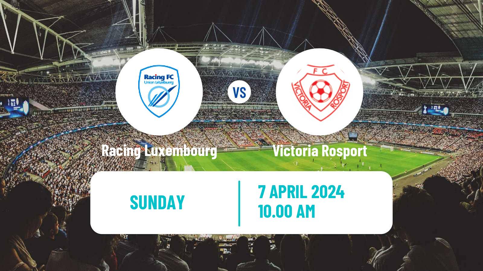 Soccer Luxembourg National Division Racing Luxembourg - Victoria Rosport