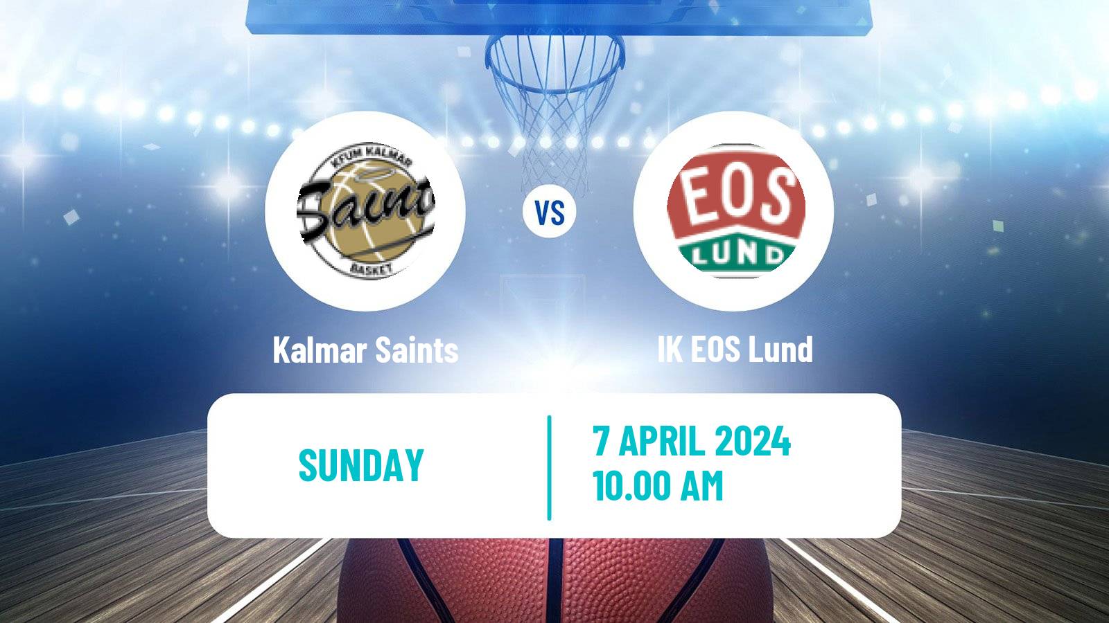 Basketball Swedish Superettan Basketball Kalmar Saints - IK EOS Lund