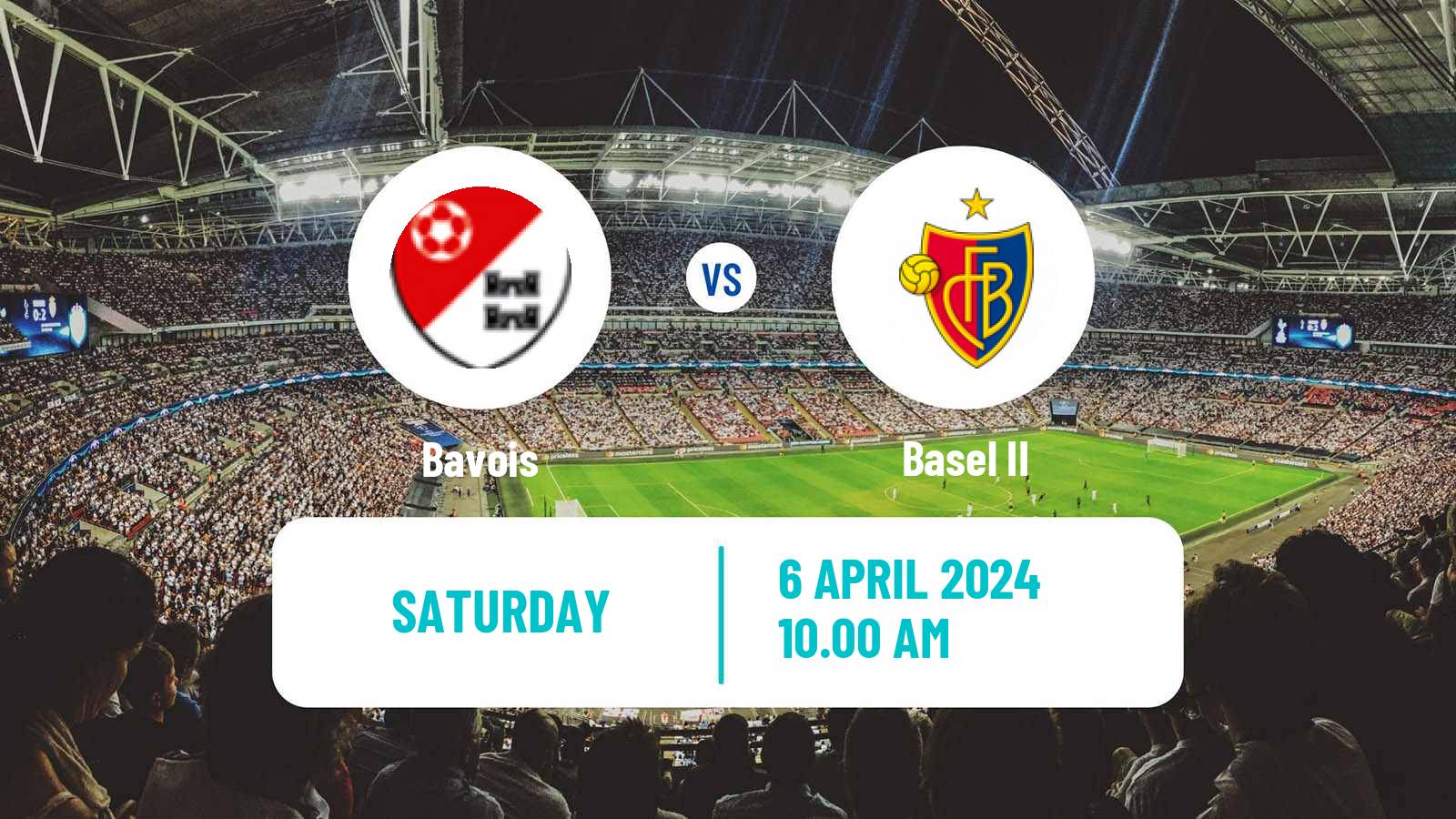 Soccer Swiss Promotion League Bavois - Basel II