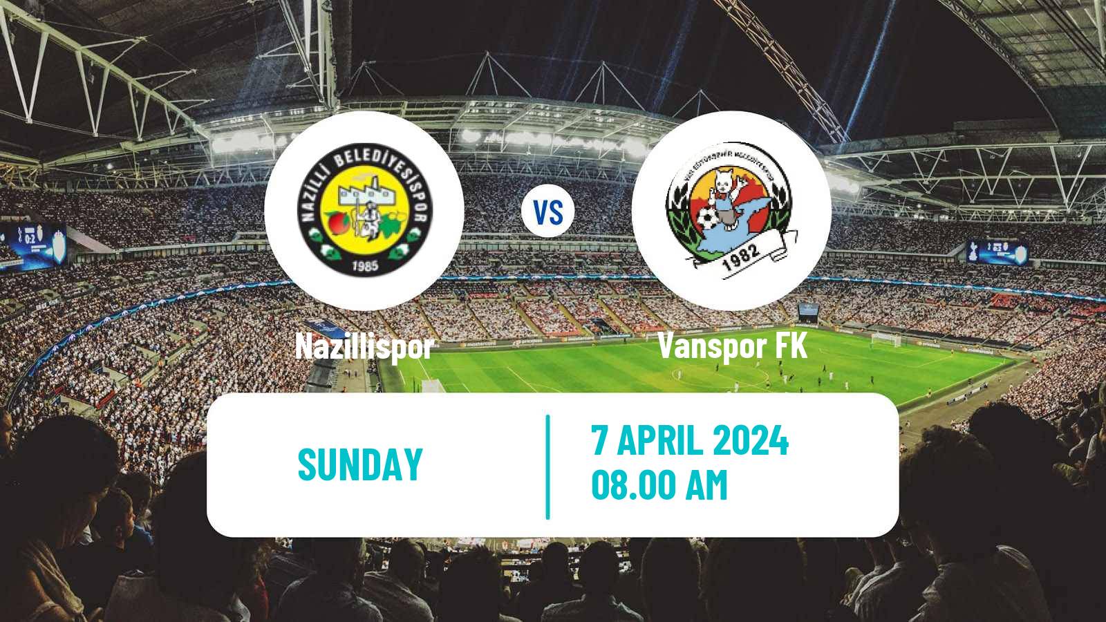 Soccer Turkish Second League White Group Nazillispor - Vanspor