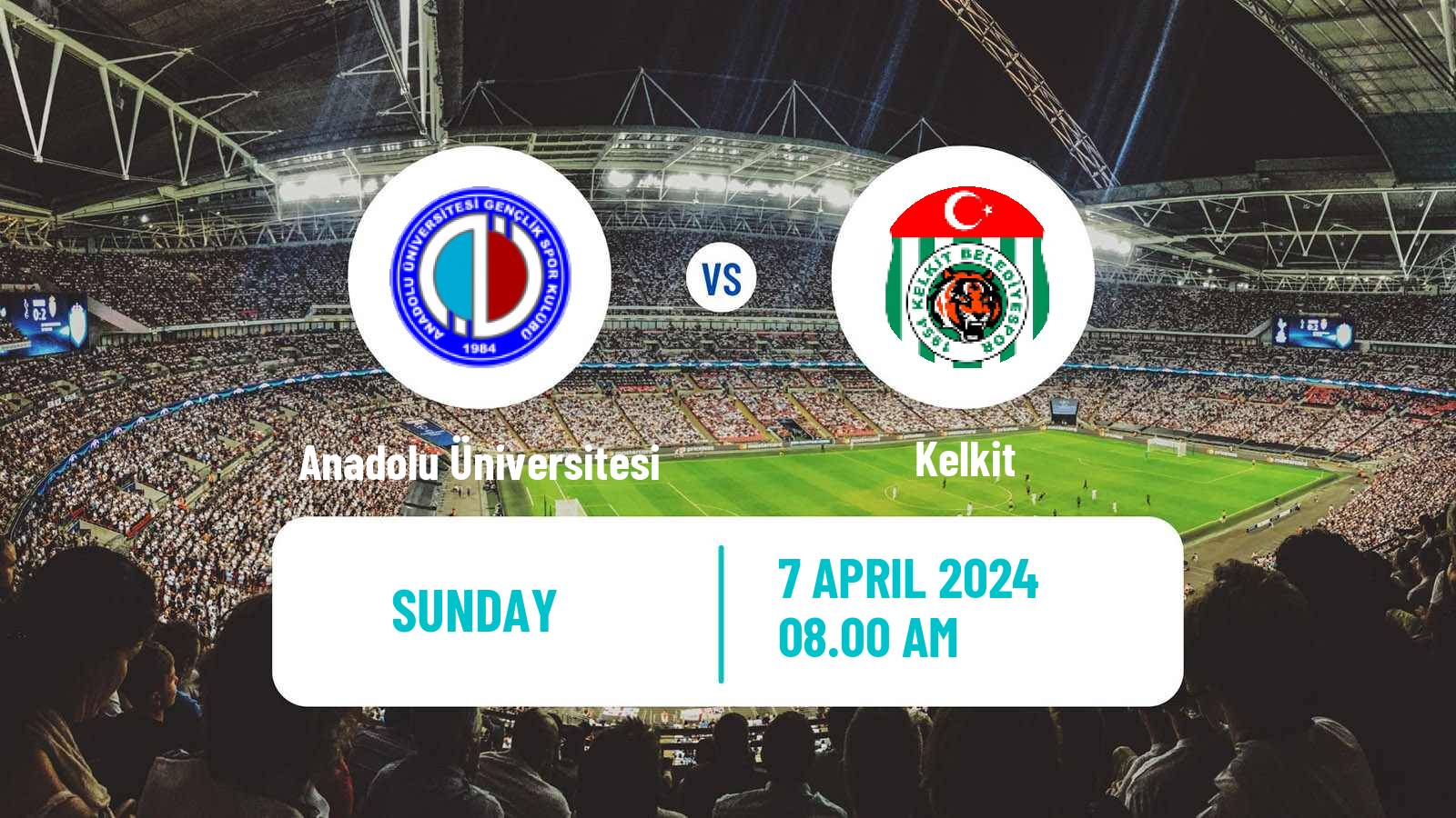 Soccer Turkish 3 Lig Group 2 Anadolu Üniversitesi - Kelkit