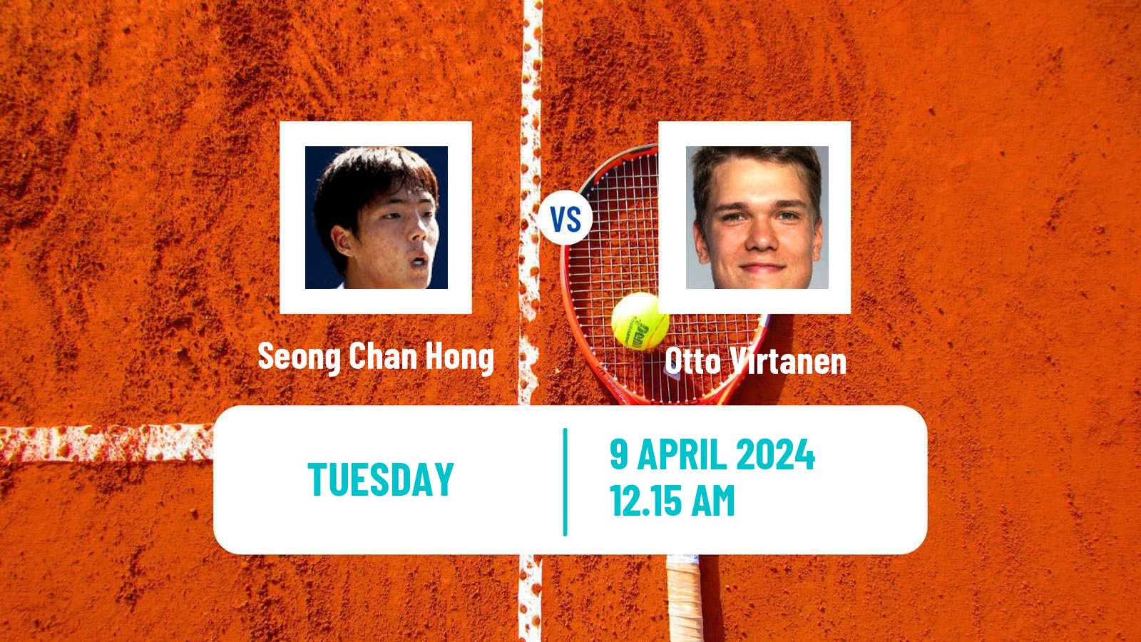 Tennis Busan Challenger Men Seong Chan Hong - Otto Virtanen