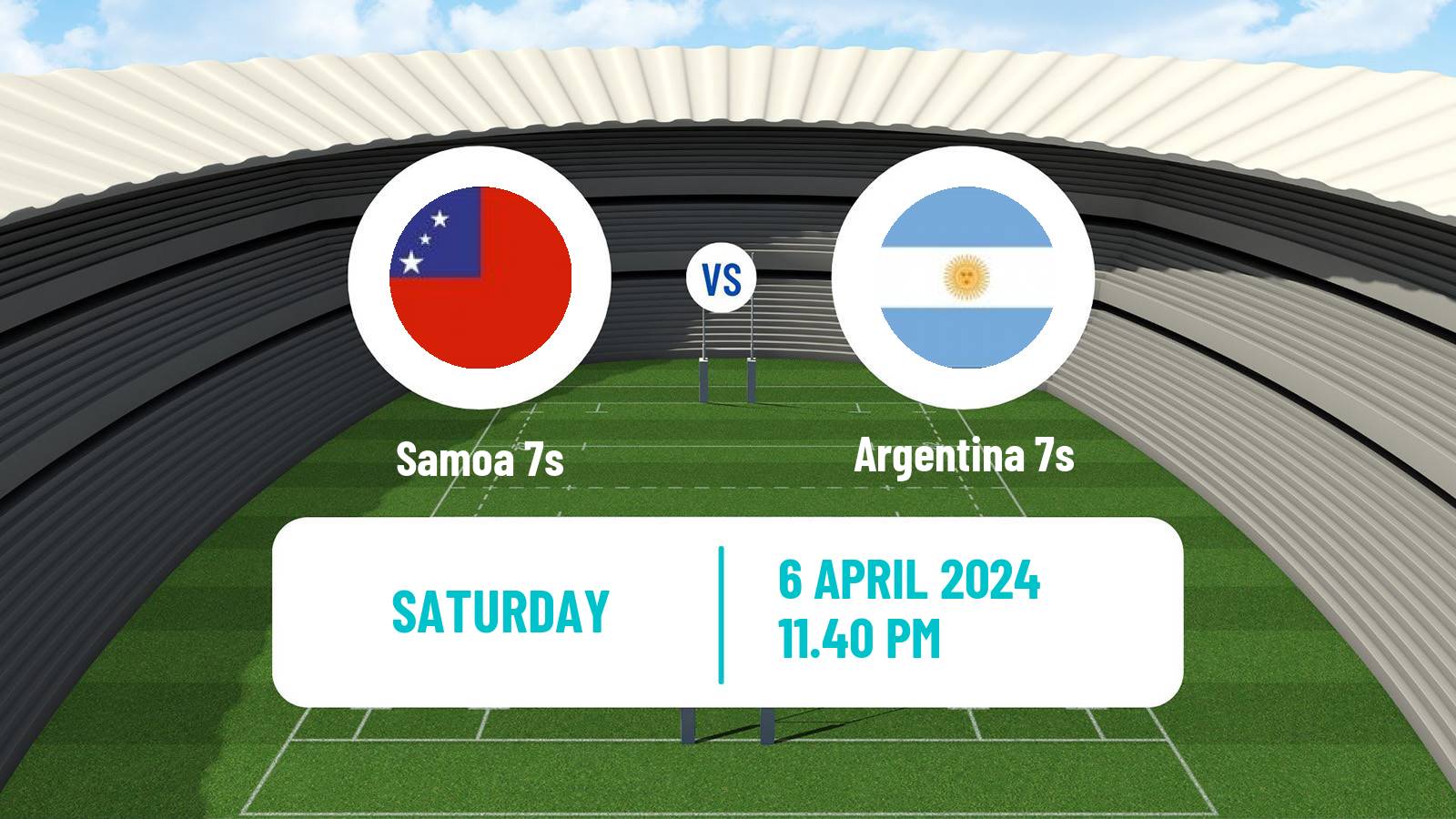 Rugby union Sevens World Series - Hong Kong Samoa 7s - Argentina 7s