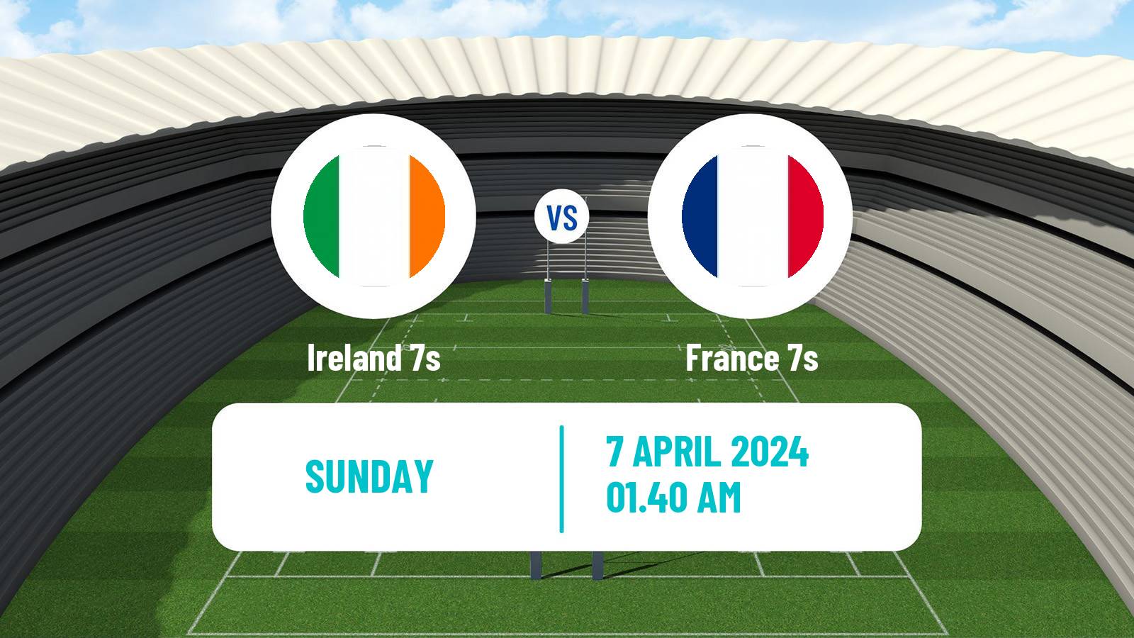 Rugby union Sevens World Series - Hong Kong Ireland 7s - France 7s
