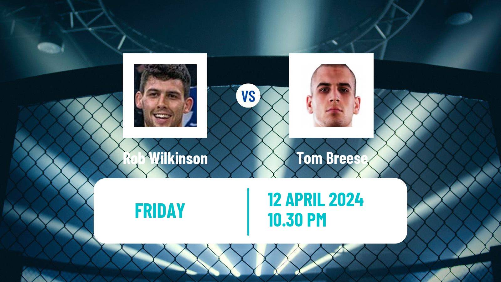 MMA Light Heavyweight Pfl Men Rob Wilkinson - Tom Breese