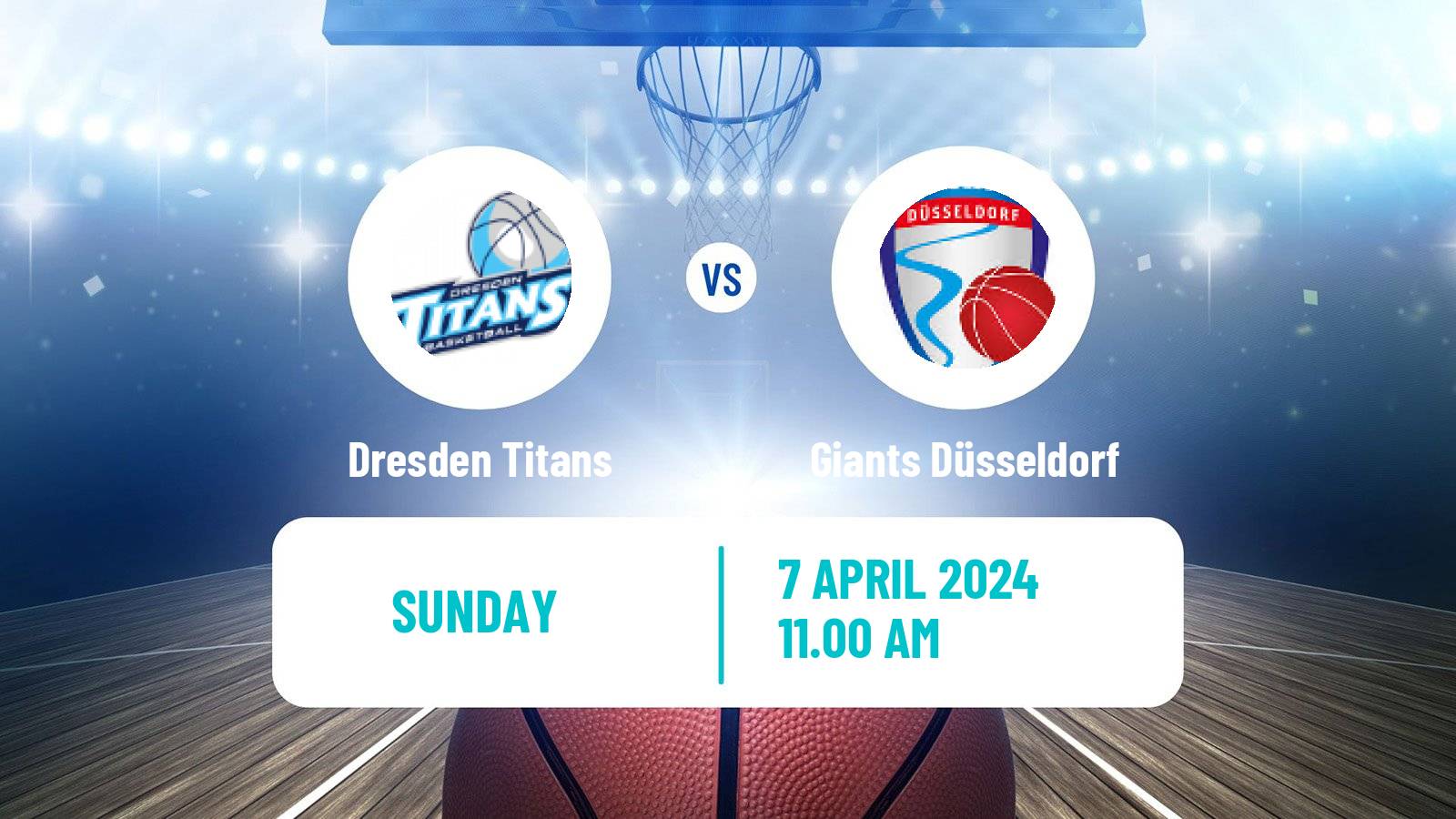 Basketball German Pro A Basketball Dresden Titans - Giants Düsseldorf