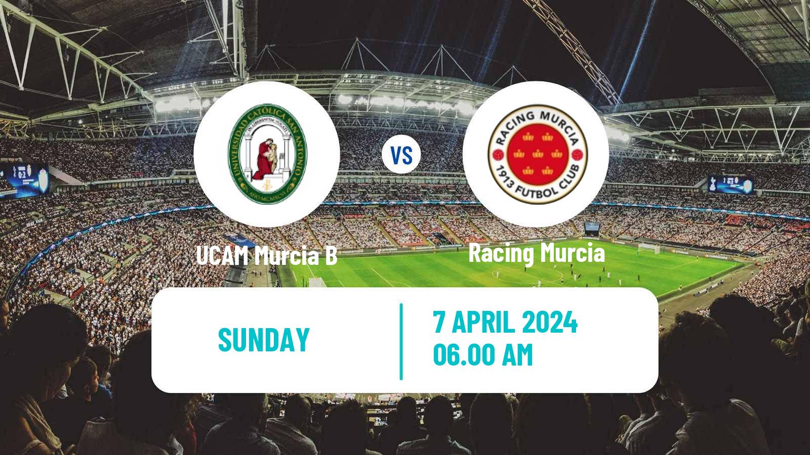 Soccer Spanish Tercera RFEF - Group 13 UCAM Murcia B - Racing Murcia