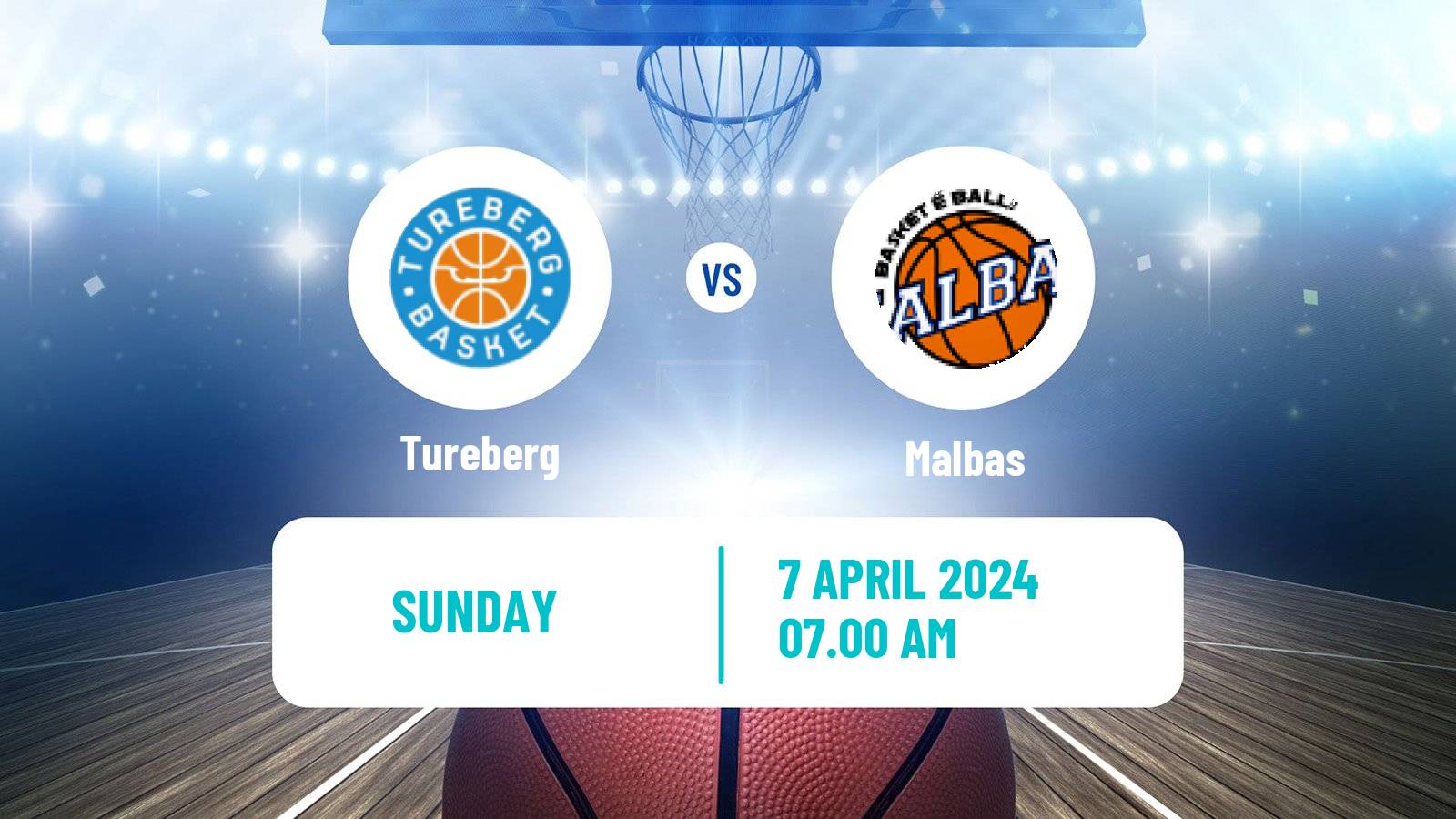 Basketball Swedish Superettan Basketball Tureberg - Malbas