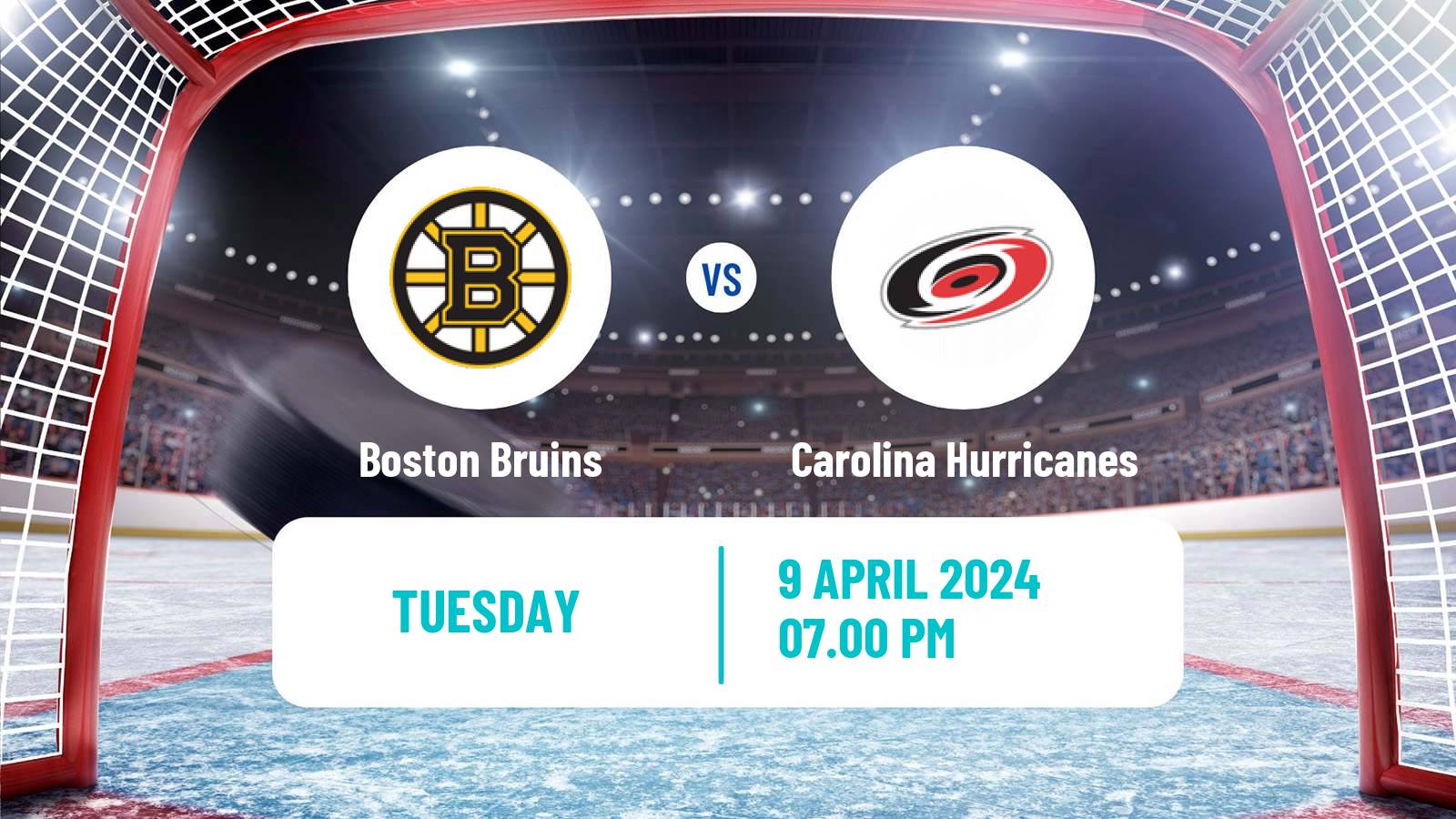 Hockey NHL Boston Bruins - Carolina Hurricanes
