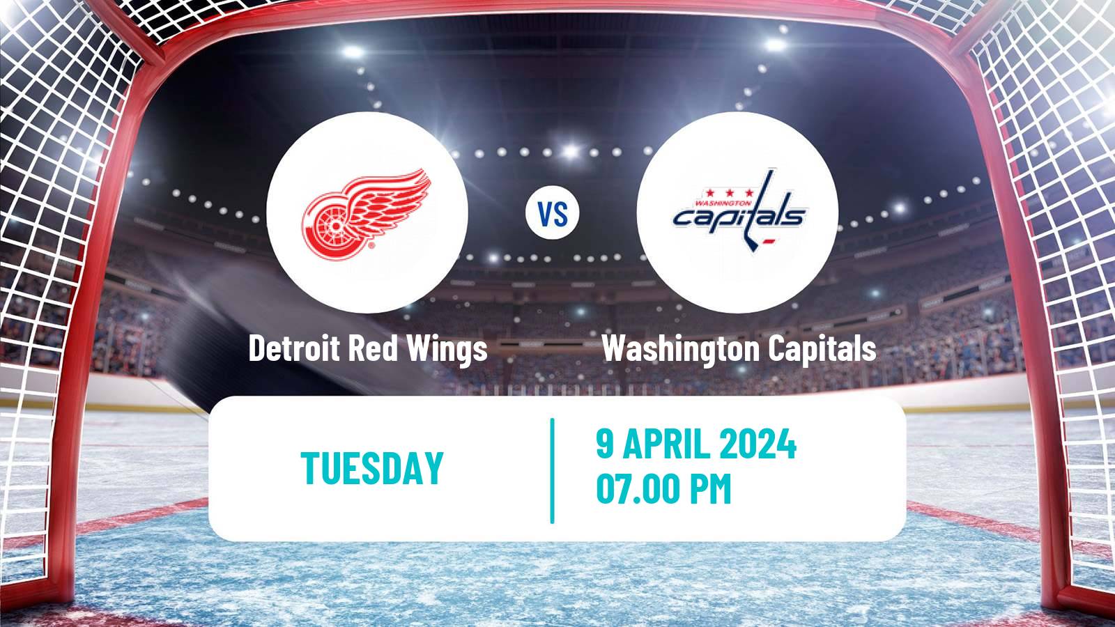 Hockey NHL Detroit Red Wings - Washington Capitals